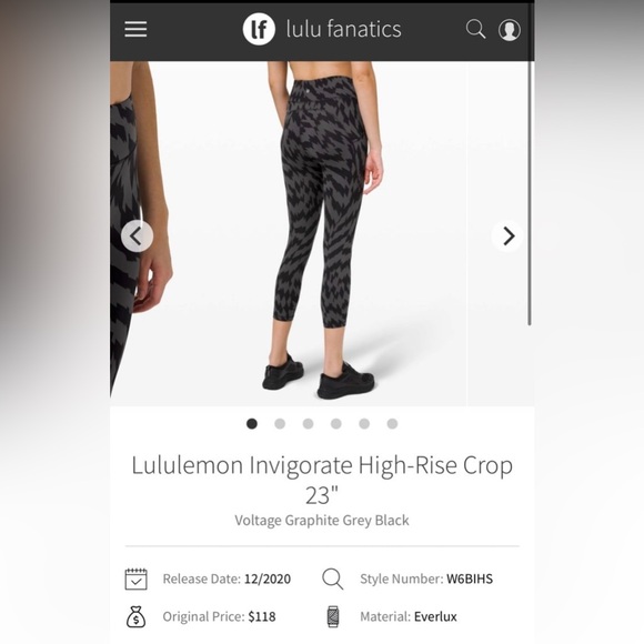 Lululemon invigorate high rise crop - Picture 7 of 7